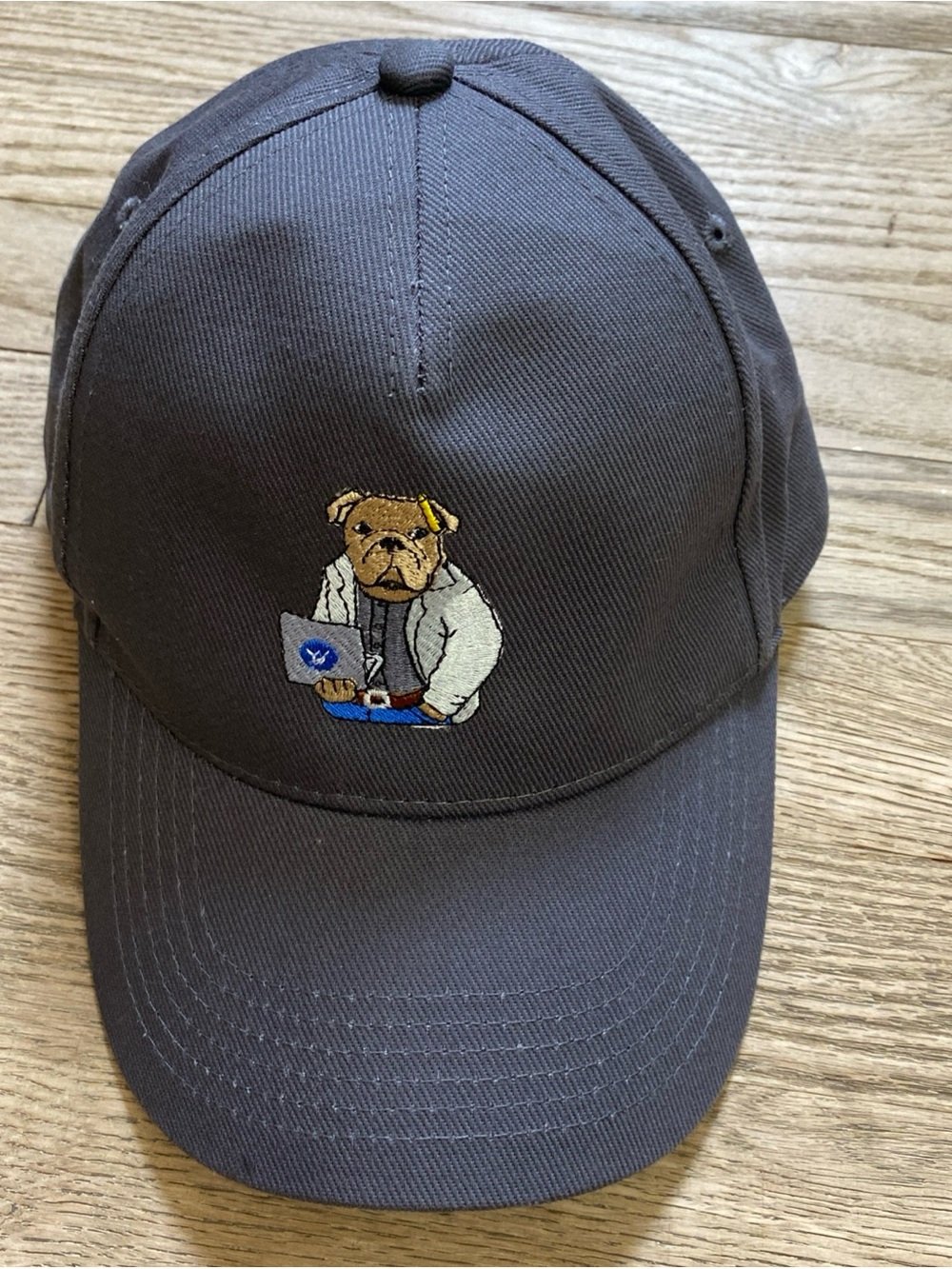Yale Engineering Embroidered Bulldog Handsome Dan Adjustable Baseball Cap